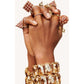 Swarovski - Chroma Ring, Kristalle im Pyramidenschliff, Mehrfarbig, Goldlegierungsschicht - CRYSTAL UNTERBERGER