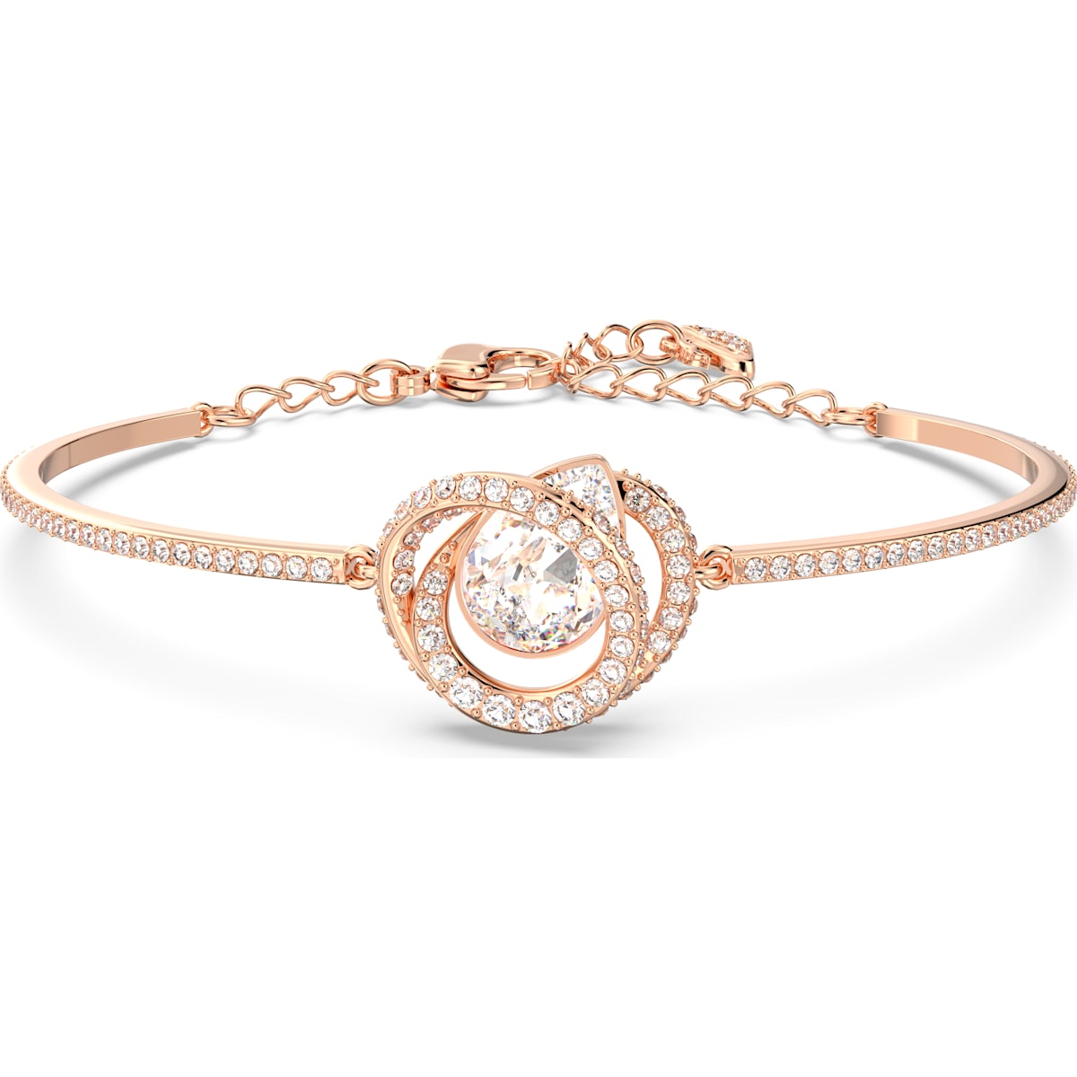 Swarovski - Generation Armreif Weiß, Goldlegierungsschicht - CRYSTAL UNTERBERGER