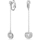 Swarovski - Generation Ohrclips Weiß, Rhodiniert - CRYSTAL UNTERBERGER