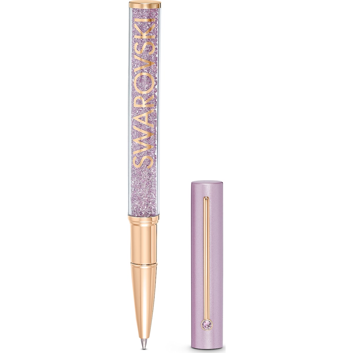 Swarovski - Crystalline Gloss Kugelschreiber, Violett, Rosegold-Legierungsschicht - CRYSTAL UNTERBERGER