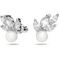 Swarovski - Louison Pearl Ohrringe, Weiss, Rhodiniert - CRYSTAL UNTERBERGER