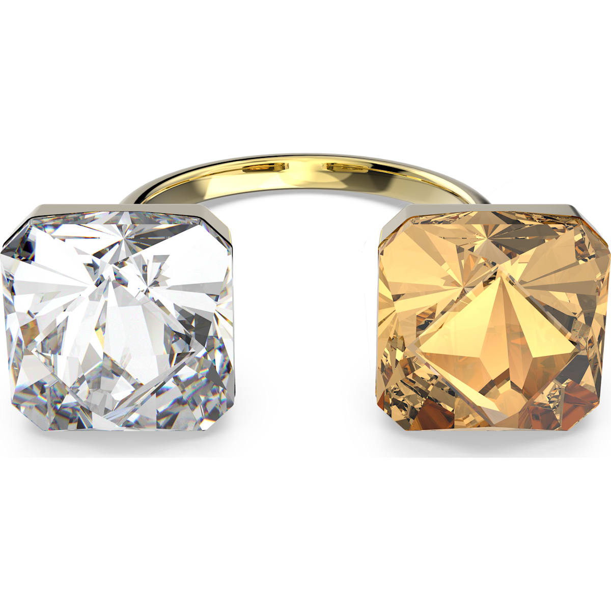 Swarovski - Chroma Ring, Kristalle im Pyramidenschliff, Mehrfarbig, Goldlegierungsschicht - CRYSTAL UNTERBERGER