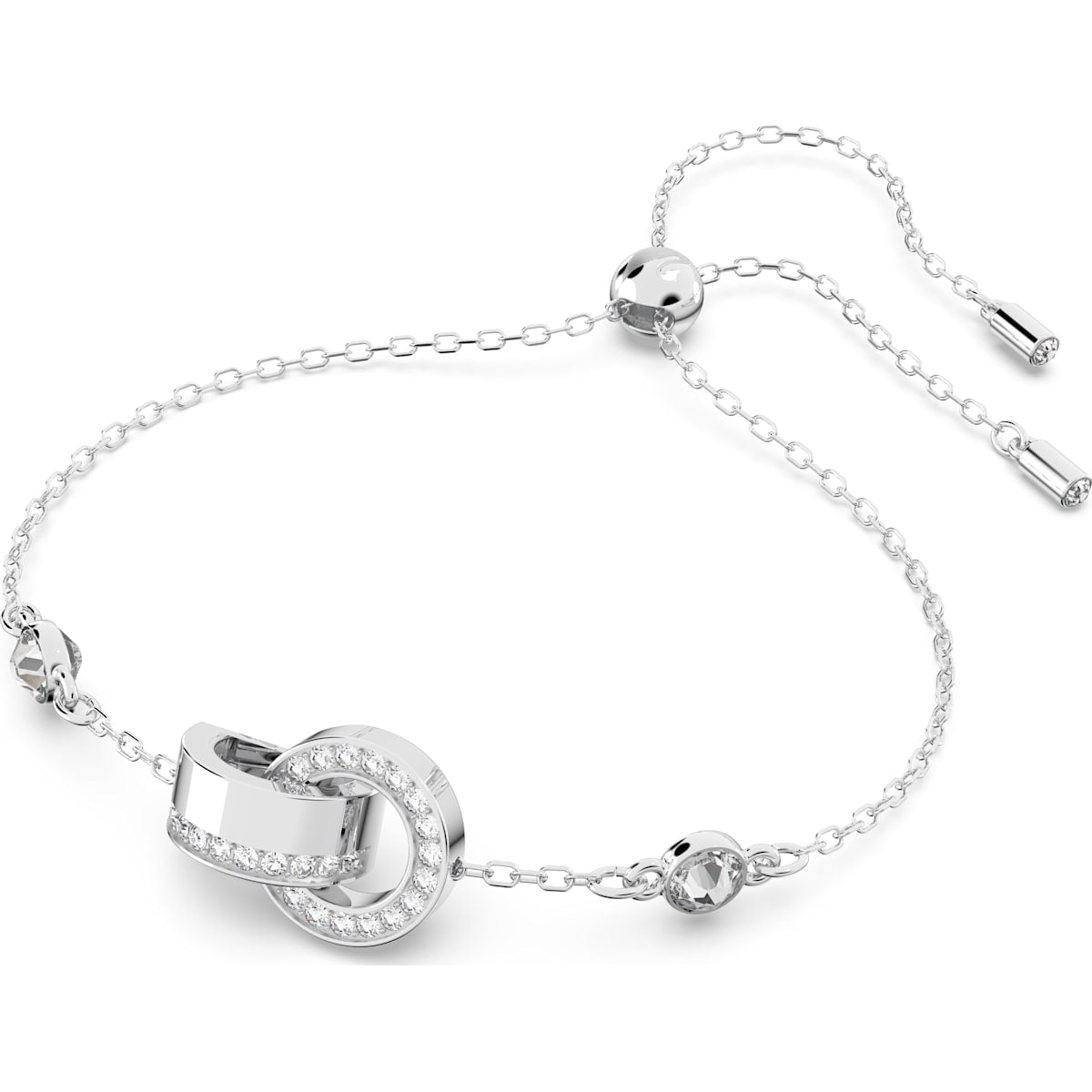 Swarovski - Hollow Armband Weiß, Rhodiniert - CRYSTAL UNTERBERGER