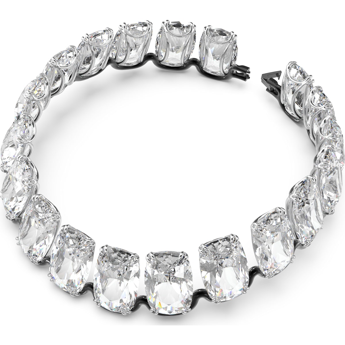 Swarovski - Harmonia Halsband, Übergroßer schwebender Kristall, Weiss, Metallmix - CRYSTAL UNTERBERGER