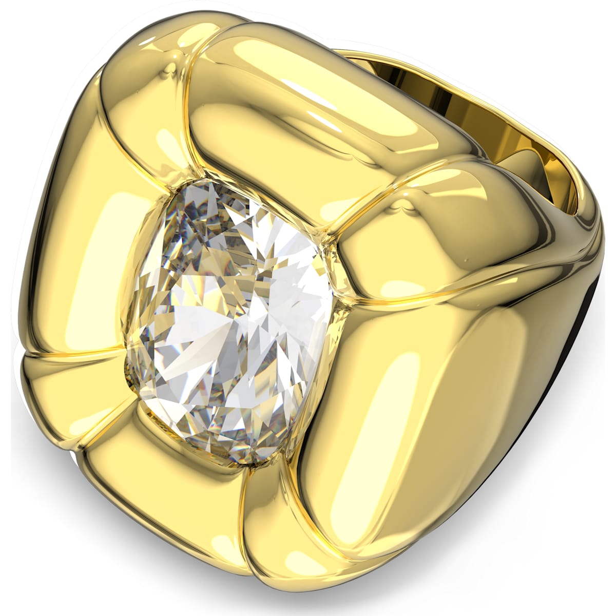 Swarovski - Dulcis Cocktail Ring, Kristalle im Kissenschliff, Gelb, Goldlegierungsschicht - CRYSTAL UNTERBERGER