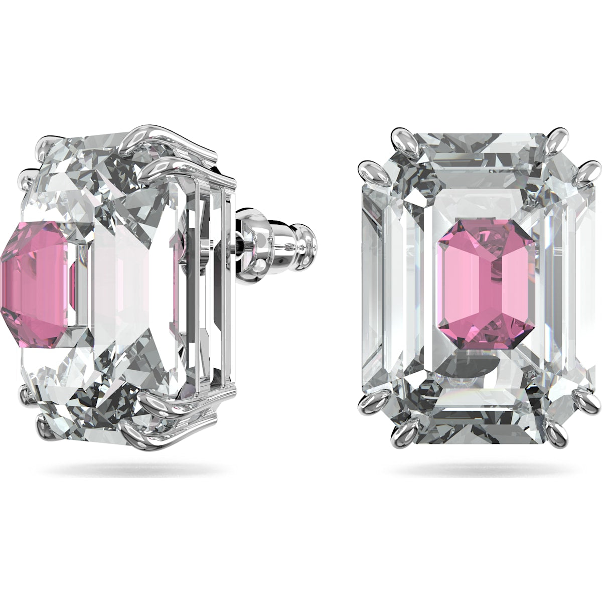 Swarovski - Chroma Ohrstecker, Rosa, Rhodiniert - CRYSTAL UNTERBERGER