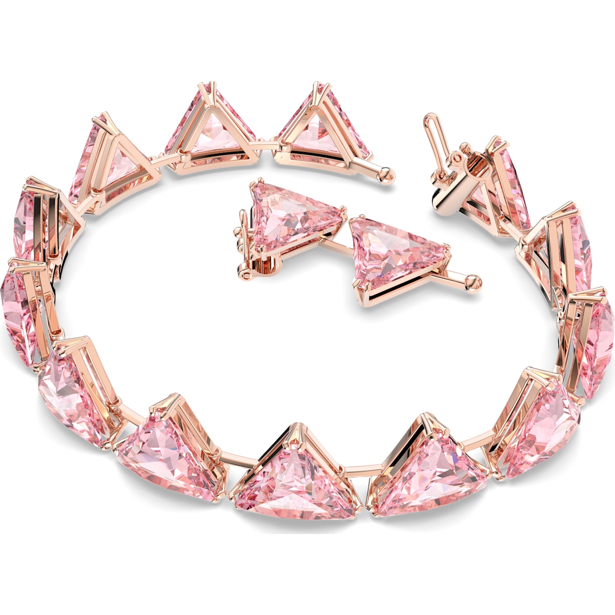 Swarovski - Millenia Armband, Kristalle im Trilliant-Schliff, Rosegold-Legierungsschicht - CRYSTAL UNTERBERGER