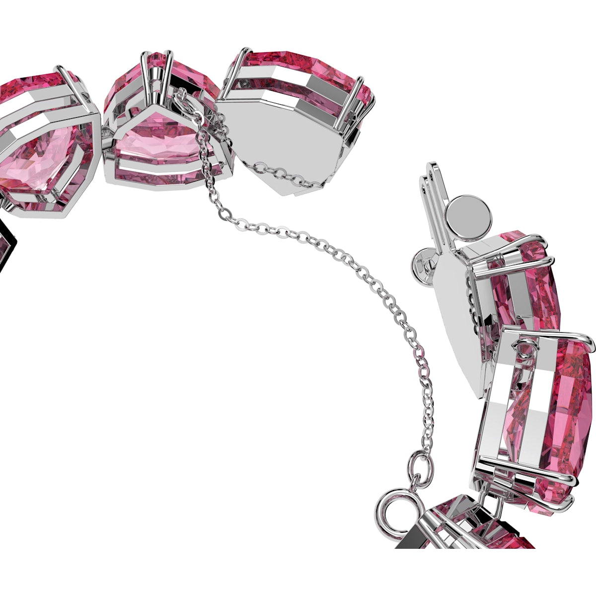 Swarovski - Millenia Armband, Kristall im Trilliant-Schliff, Rosa, Rhodiniert - CRYSTAL UNTERBERGER