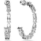 Swarovski - SS TENNIS DLX:OHRSTECKER HOOP CZWH/RHS - CRYSTAL UNTERBERGER