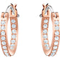 Swarovski - Swarovski Symbolic Ohrringe, Böser Blick, Blau, Rosegold-Legierungsschicht - CRYSTAL UNTERBERGER