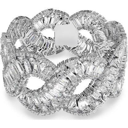 HYPERBOLA:BRACELET L WAVE WHITE/RHS M