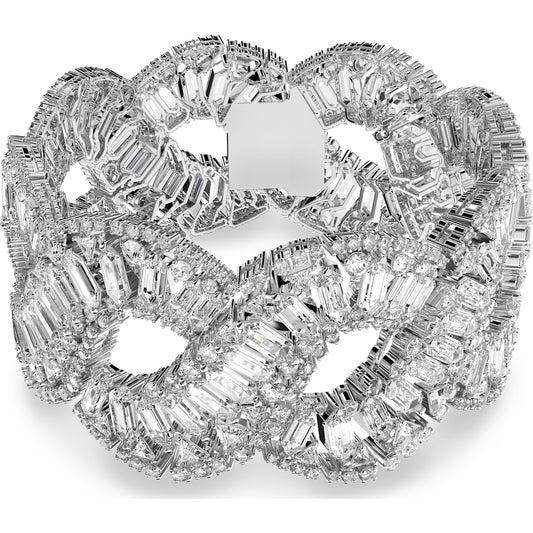HYPERBOLA:BRACELET L WAVE WHITE/RHS M