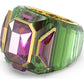 Swarovski - Chroma Ring, Kristalle im Pyramidenschliff, Mehrfarbig, Goldlegierungsschicht - CRYSTAL UNTERBERGER