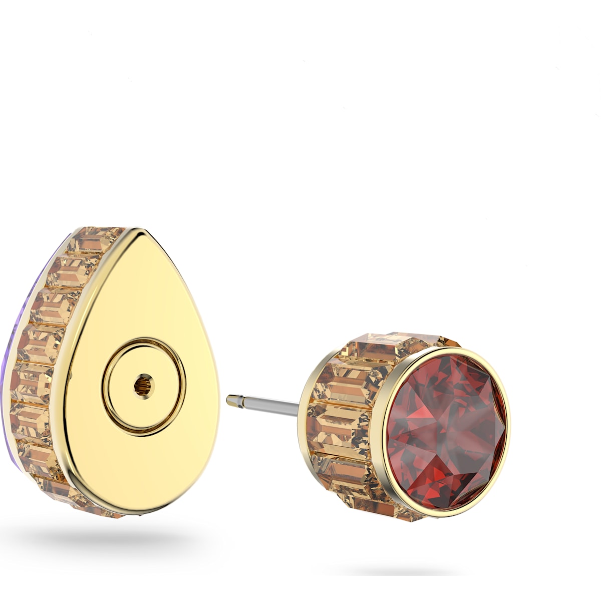 Swarovski - Orbita Ohrstecker, Einzel, Kristall im Tropfenschliff , Mehrfarbig, Goldlegierungsschicht - CRYSTAL UNTERBERGER
