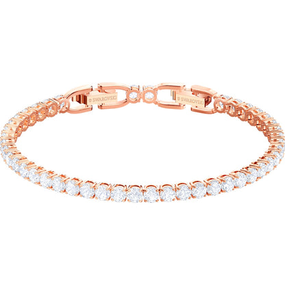 SS TENNIS DLX:BRACELET RND CZWH/ROS M
