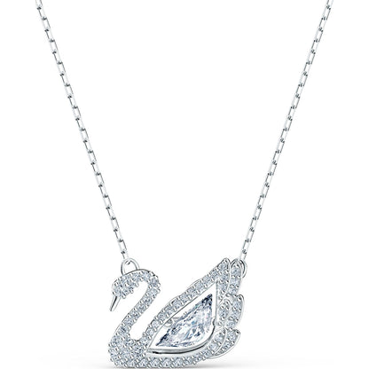 DANCING SWAN:NECKLACE CZWH/RHS