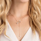 Swarovski - Lifelong Bow Y-Halskette, Schleife, Weiss, Metallmix - CRYSTAL UNTERBERGER
