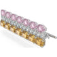 Swarovski - MIL002 Haarclip, Kristalle in einem Mix aus Schliffen, Mehrfarbig, Rhodiniert - CRYSTAL UNTERBERGER