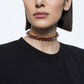 Swarovski - Chroma Halsband, Spike-Kristalle, Violett, Goldlegierungsschicht - CRYSTAL UNTERBERGER