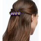 Swarovski - DLC002 Haarclip, Kristalle im Kissenschliff, Violett, Goldlegierungsschicht - CRYSTAL UNTERBERGER