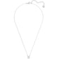 Swarovski - Attract Halskette, Quadrat, Weiss, Rhodiniert - CRYSTAL UNTERBERGER
