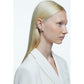 Swarovski - Dextera Ear Cuff, Einzel, Asymmetrisch, Set (2), Weiß, Rhodiniert - CRYSTAL UNTERBERGER