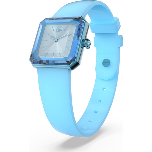 Swarovski - Uhr Silikonarmband, Blau - CRYSTAL UNTERBERGER