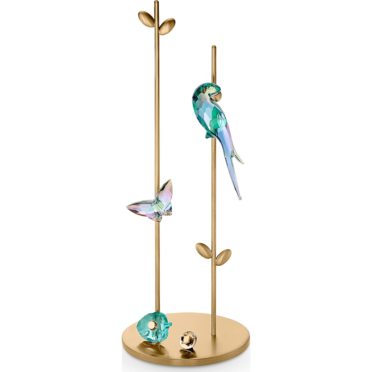 Swarovski - Jungle Beats Blatt Magnet, Blau, Klein - CRYSTAL UNTERBERGER