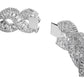 Swarovski - Hyperbola Halsband, Wellenförmig, Weiss, Rhodiniert - CRYSTAL UNTERBERGER