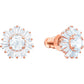 Swarovski - Sunshine Ohrstecker, Sonne, Weiss, Rosegold-Legierungsschicht - CRYSTAL UNTERBERGER