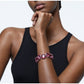 Swarovski - Millenia Armband, Kristall im Trilliant-Schliff, Rosa, Rhodiniert - CRYSTAL UNTERBERGER