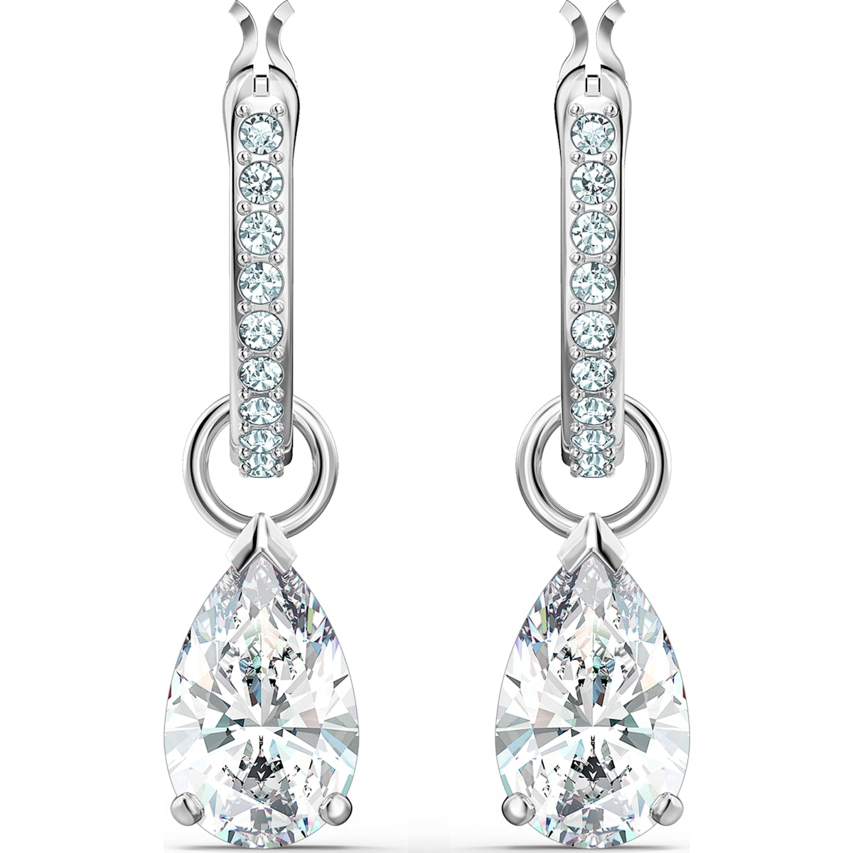 ATTRACT:PE MINI HOOP PEAR CZWH/CRY/RHS