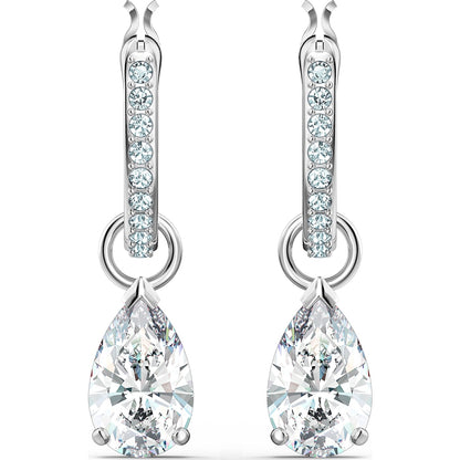 ATTRACT:PE MINI HOOP PEAR CZWH/CRY/RHS