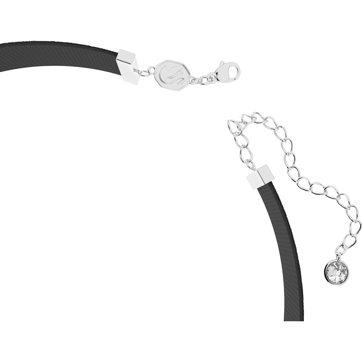 Swarovski - Una Halsband, Herz, Weiß, Rhodiniert - CRYSTAL UNTERBERGER