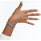 Swarovski - Millenia Armband, Kristalle im Quadrat-Schliff, Blau, Rhodiniert - CRYSTAL UNTERBERGER