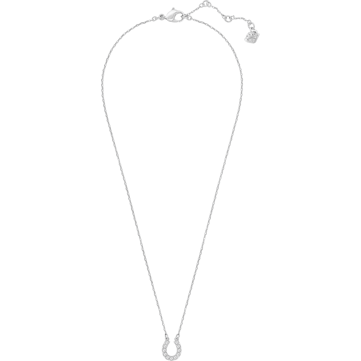 Swarovski - Towards Halskette, Hufeisen, Weiss, Rhodiniert - CRYSTAL UNTERBERGER