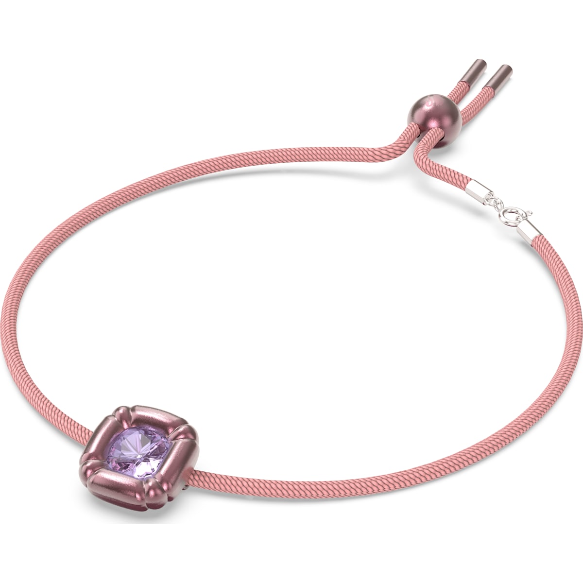 Swarovski - Dulcis Halskette, Kristalle im Kissenschliff, Rosa - CRYSTAL UNTERBERGER