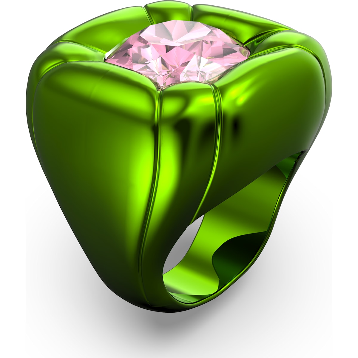 Swarovski - Dulcis Cocktail Ring, Kristalle im Kissenschliff, Grün - CRYSTAL UNTERBERGER