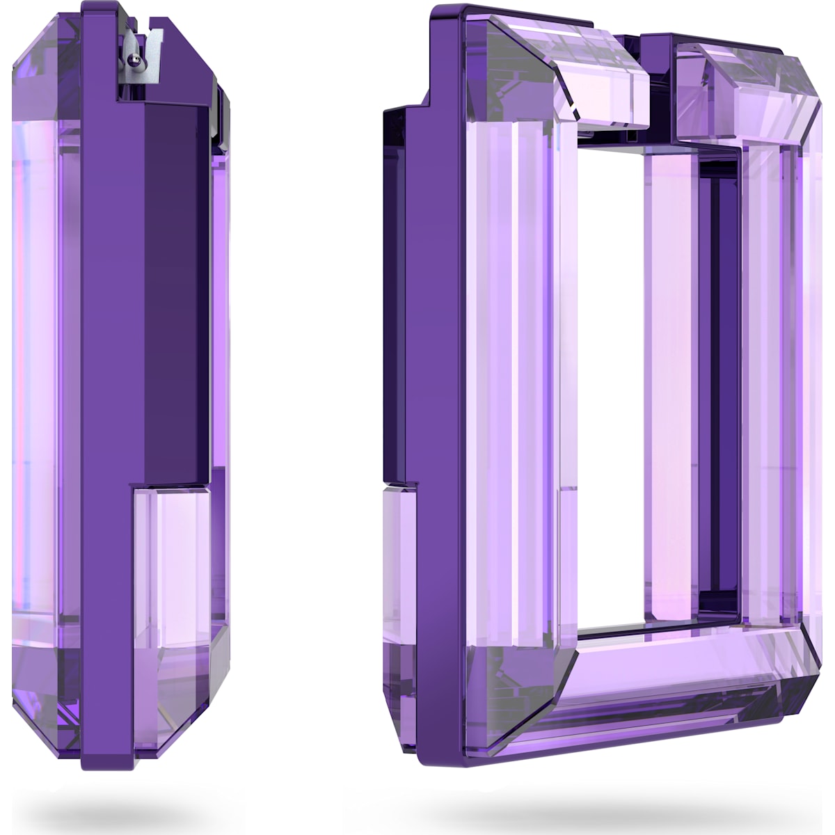 Swarovski - Lucent Kreolen, Violett - CRYSTAL UNTERBERGER
