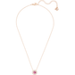 Swarovski - Swarovski Sparkling Dance Halskette, Rund, Rot, Rosegold-Legierungsschicht - CRYSTAL UNTERBERGER