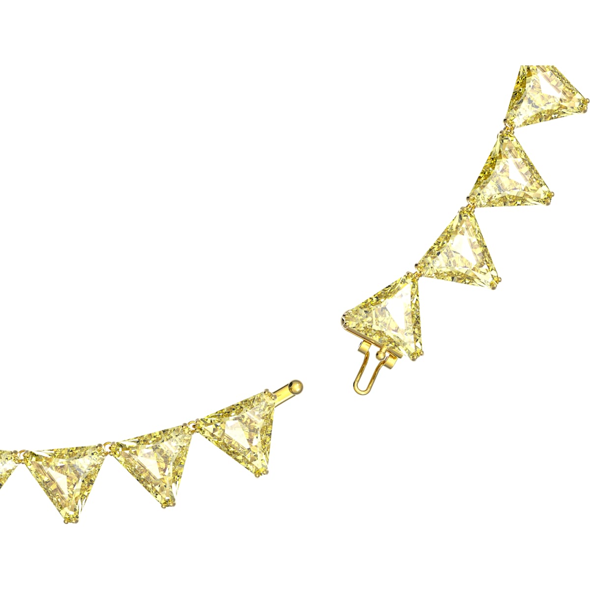 Swarovski - Millenia Halskette, Kristalle im Trilliant-Schliff, Gelb, Goldlegierungsschicht - CRYSTAL UNTERBERGER