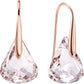 Swarovski - Lunar Ohrringe, Rosa, Rosegold-Legierungsschicht - CRYSTAL UNTERBERGER