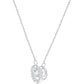 Swarovski - Swarovski Sparkling Dance Halskette, Rund, Weiss, Rhodiniert - CRYSTAL UNTERBERGER