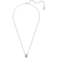 Swarovski - Millenia Halskette, Swarovski Zirkonia im Oktagon-Schliff, Blau, Rhodiniert - CRYSTAL UNTERBERGER