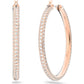 Swarovski - SS STONE:OHRSTECKER HOOP SILK/ROS - CRYSTAL UNTERBERGER
