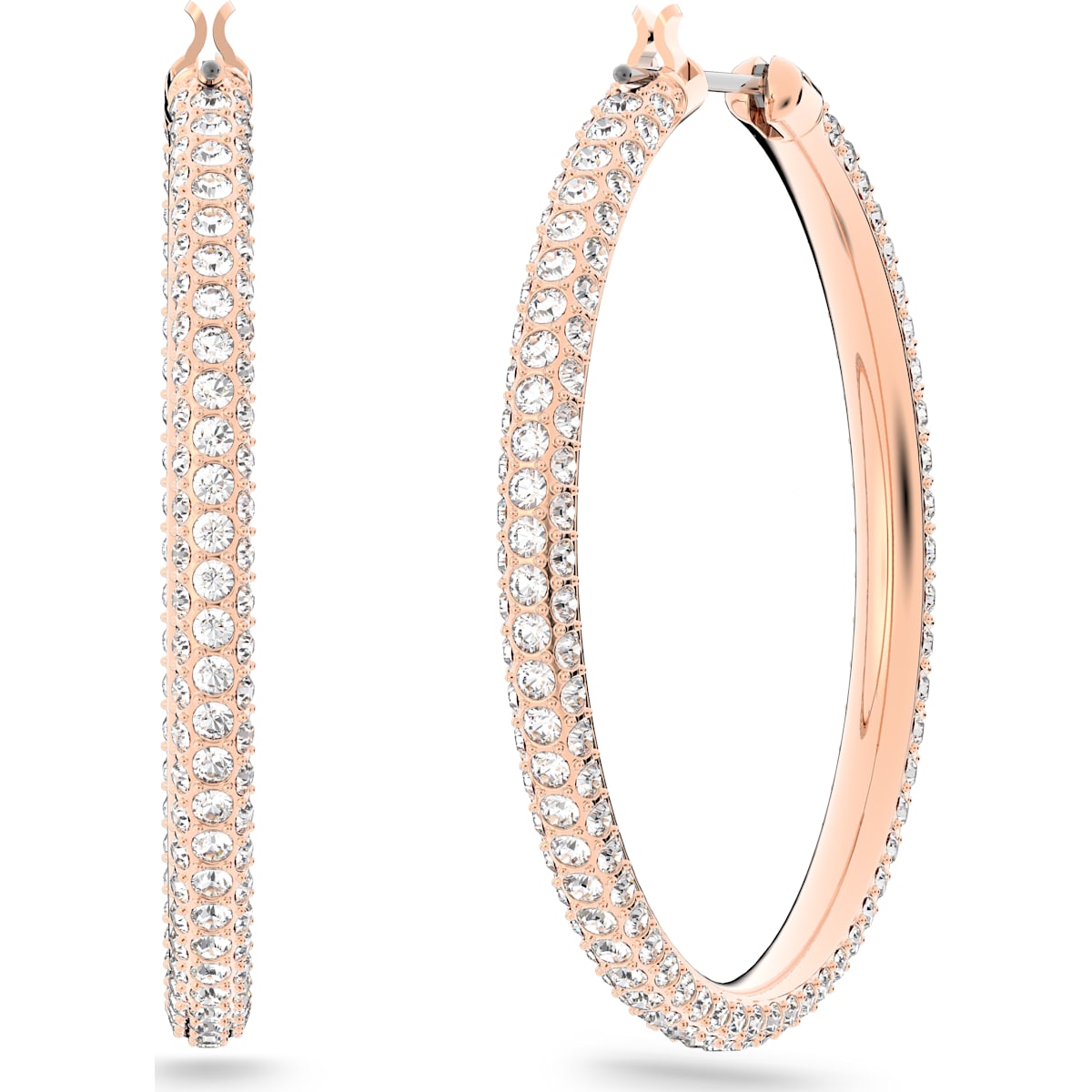 Swarovski - SS STONE:OHRSTECKER HOOP SILK/ROS - CRYSTAL UNTERBERGER