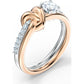 Swarovski - Lifelong Heart Ring, Herz, Weiss, Metallmix - CRYSTAL UNTERBERGER