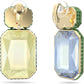 Swarovski - Orbita Asymmetrische Ohrringe, Kristall im Oktagon-Schliff, Mehrfarbig, Goldlegierungsschicht - CRYSTAL UNTERBERGER
