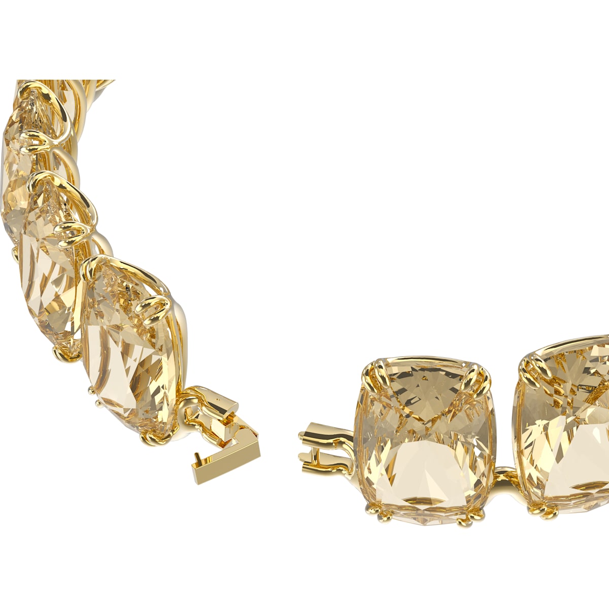 Swarovski - Harmonia Halsband, Übergroßer schwebender Kristall, Gelb, Goldlegierungsschicht - CRYSTAL UNTERBERGER