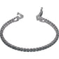 Swarovski - Tennis Deluxe Armband, Rund, Grau, Rutheniert - CRYSTAL UNTERBERGER